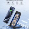 Fast Wireless Charger. [2 Pack] NANAMI Qi Certified Wireless Charging Stand Compatible iPhone 16/16 Pro/16 Pro Max/15/14/13/12/11 Pro. Phone Charger for Galaxy S25/S24/S23/S22/S21 and Qi-Enabled Phone