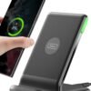 INIU Wireless Charger. 15W Fast Qi Certified Wireless Charging Station with Sleep-Friendly Adaptive Light Compatible with iPhone 16 15 14 13 Pro XS 8 Plus Samsung Galaxy S25 S24 S23 Note 20 Google etc