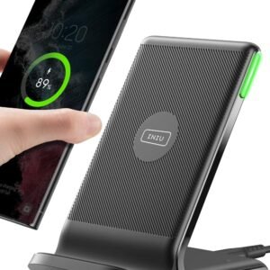 130cf231933b4cc681a744d829ba048f INIU Wireless Charger. 15W Fast Qi Certified Wireless Charging Station with Sleep-Friendly Adaptive Light Compatible with iPhone 16 15 14 13 Pro XS 8 Plus Samsung Galaxy S25 S24 S23 Note 20 Google etc