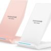 Fast Wireless Charger. [2 Pack] NANAMI Qi Certified Wireless Charging Stand Compatible iPhone 16/16 Pro/16 Pro Max/15/14/13/12/11 Pro. Phone Charger for Galaxy S25/S24/S23/S22/S21 and Qi-Enabled Phone