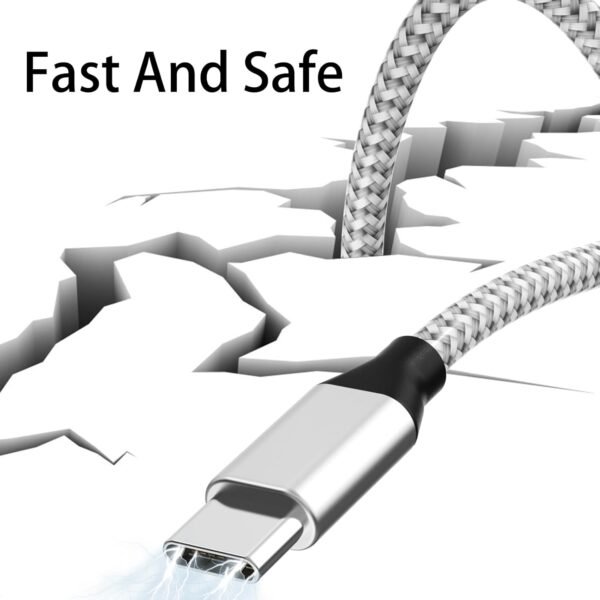 USB C to USB C Cable Nylon Braided 60W 3/3/6/6/10 FT USB Type C Fast Charging Cable for iPhone 16/16 Plus/16 Pro Max/15/15 Plus/15 Pro Max. MacBook Pro. iPad Pro Air. Samsung S24/S24 Ultra/S23