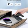 DUMTERR 3 in 1 Wireless Charger for iPhone 16/15/14/13/12.Wireless Charging Station for Apple Devices. Charging Stand for Apple Watch Series 10. for AirPods 4 (Black)