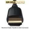 PowerBear 4K HDMI Cable 10 ft | High Speed Hdmi Cables. Braided Nylon & Gold Connectors. 4K @ 60Hz. Ultra HD. 2K. 1080P. ARC & CL3 Rated | for Laptop. Monitor. PS5. PS4. Xbox One. Fire TV. & More