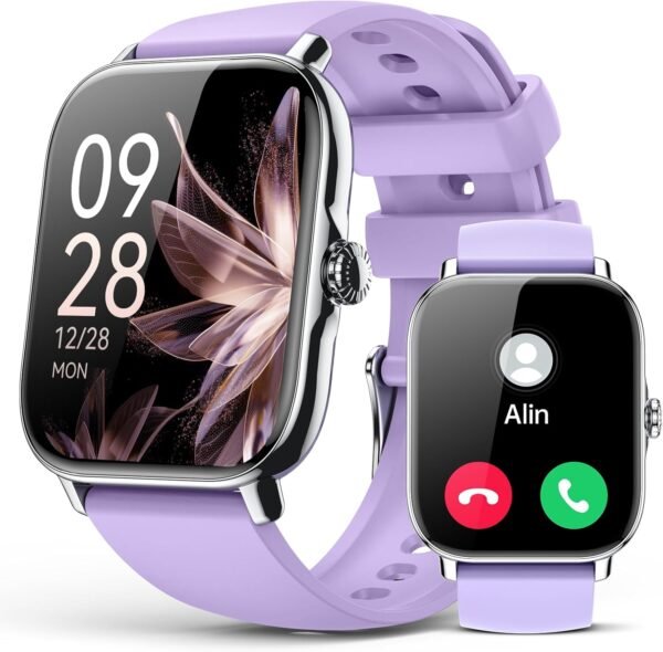 Smart Watch for Women Men- Answer/Make Call. 2025 IP68 Waterproof Fitness Step Sleep Tracker Watch with Monitor Activity Counter Smartwatch for Andriod iPhone iOS Samsung Compatible