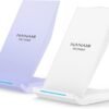 Fast Wireless Charger. [2 Pack] NANAMI Qi Certified Wireless Charging Stand Compatible iPhone 16/16 Pro/16 Pro Max/15/14/13/12/11 Pro. Phone Charger for Galaxy S25/S24/S23/S22/S21 and Qi-Enabled Phone