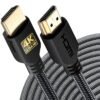 PowerBear 4K HDMI Cable 10 ft | High Speed Hdmi Cables. Braided Nylon & Gold Connectors. 4K @ 60Hz. Ultra HD. 2K. 1080P. ARC & CL3 Rated | for Laptop. Monitor. PS5. PS4. Xbox One. Fire TV. & More