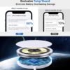 Magnetic Wireless Charger 15W Mag Safe Charger-Fast Charging Pad Compatible with iPhone16/15/14/13/12 Series & Airpods 2 3 Pro-LED Mag-Safe Pad with Dual Charging Ports Original Replacement(White)