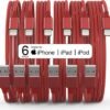 [Apple MFi Certified] 6Pack 3/3/6/6/6/10 FT iPhone Charger Nylon Braided Fast Charging Lightning Cable Compatible iPhone 14 Pro/13 mini/13/12/11 Pro MAX/XR/XS/8/7/Plus/6S/SE/iPad