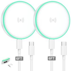 426f9d10f4d24411b285bab7519faff8 MagSafe Charger 2Pack 15W Magnetic Wireless Charger Fast Charging Pad with 6FT USB C to USB C Cable Compatible with iPhone 16/15/14/13/12 Series & AirPods 3/2/Pro | Strong Magnet Technology