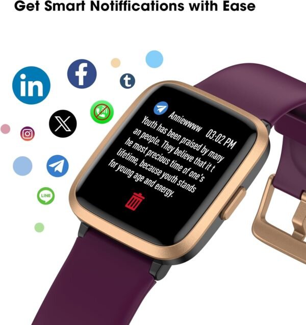 79f9c3fc3e314489a6de23cd23eb150e Fitness Tracker Watch with Heart Rate Monitor. Large Screen Activity Tracker with Pedometer. Sleep Monitor. Calories & Step Counter. 5ATM Waterproof Smart Watch for Women Men Fitness Watch for Sports