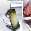 Wireless Charger for Samsung - NANAMI 3 in 1 Charging Station for Multiple Devices. Fast Charger Stand for Galaxy S25 S24 S23 Ultra S22 S21 Z Flip Fold 4.Galaxy Watch 6/5/5 Pro/4/3. Galaxy Buds 2 Pro