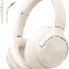 94bc771c48014f40a79166673bd5e67c Headphones Wired with Microphone. Over Ear Foldable 3.5mm Plug in Headphones with 4.9ft Tangle-Free Nylon Cord for Tablet. Laptop. MP3/4. Airplane Travel (Beige)