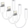 9ab61e9a13f14a929aef425232fda260 Apple MFi Certified 2 Pack Lightning to 3.5 mm Headphone Jack Adapter for iPhone. iPhone Aux Adapter Converter Dongle Audio Cable Compatible with iPhone 14 13 12 11 X XS 8 7