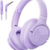 9b605975876e40cba4e85a2c2d01f220 Headphones Wired with Microphone. Over Ear Foldable 3.5mm Plug in Headphones with 4.9ft Tangle-Free Nylon Cord for Tablet. Laptop. MP3/4. Airplane Travel (Beige)