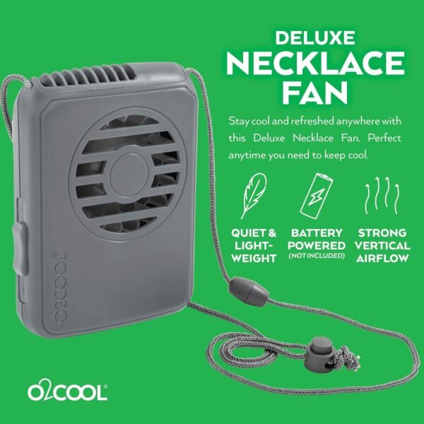 Hands- Free. Battery Operated Wearable Mini Cooling Device for Beach. Sporting Events. Camping (2 Pack Random Colors)