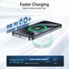Magnetic Wireless Charger 15W Mag Safe Charger-Fast Charging Pad Compatible with iPhone16/15/14/13/12 Series & Airpods 2 3 Pro-LED Mag-Safe Pad with Dual Charging Ports Original Replacement(White)