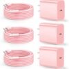 Compatible with iPhone Charger Fast Charging. 20W USB C Wall Charger with 3Pack 10FT USB C to Lightning Cable. Phone Cable Fast Charging Compatible withi Phone 14/13/12/12 Pro Max/11