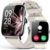 Smart Watch for Women Men- Answer/Make Call. 2025 IP68 Waterproof Fitness Step Sleep Tracker Watch with Monitor Activity Counter Smartwatch for Andriod iPhone iOS Samsung Compatible