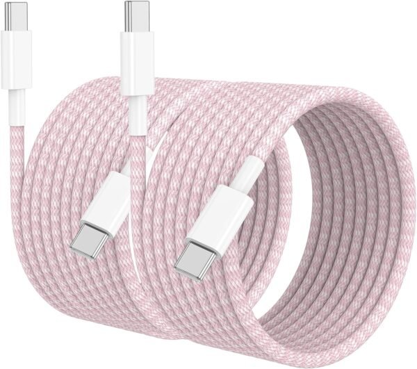 c1226c7c5c4f4ca981b6075577991a8e 3 Pack 10 FT USB C to USB C Cable for iPhone 16 15 Pro/Pro Max/Plus.Long C to C Cable Fast Charging Cord Braided for iPhone 16 15 Samsung Galaxy S25 S24 S23 S22 Ultra.Google Pixel 9.IPad Pro 60W
