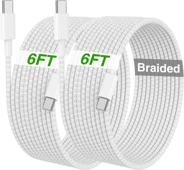 c2e258987cf7431e912258109c8a67b9 3 Pack 10 FT USB C to USB C Cable for iPhone 16 15 Pro/Pro Max/Plus.Long C to C Cable Fast Charging Cord Braided for iPhone 16 15 Samsung Galaxy S25 S24 S23 S22 Ultra.Google Pixel 9.IPad Pro 60W