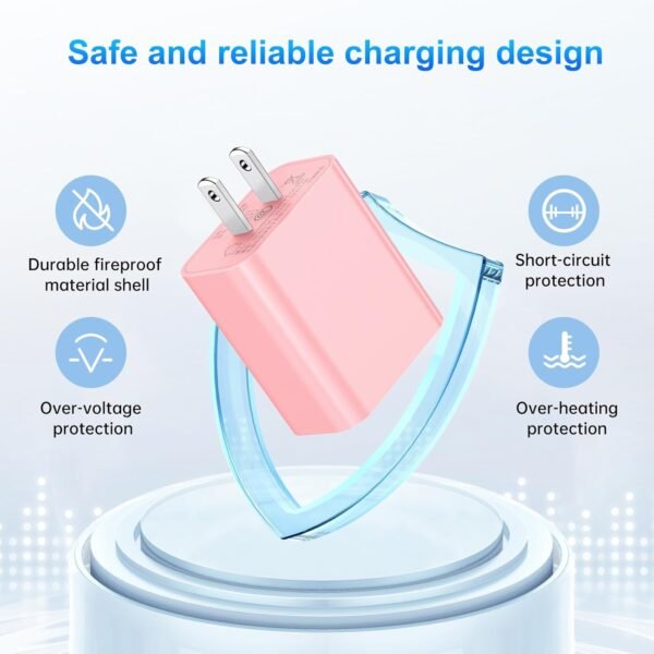 Compatible with iPhone Charger Fast Charging. 20W USB C Wall Charger with 3Pack 10FT USB C to Lightning Cable. Phone Cable Fast Charging Compatible withi Phone 14/13/12/12 Pro Max/11