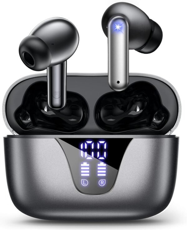 ZIUTY Wireless Earbuds. 2025 Bluetooth Headphones. 50hrs Stereo Deep Bass Ear Buds with Power Display Charging Case. buit in Mic. IPX5 Waterproof Headset for iPhone Andriod Phones