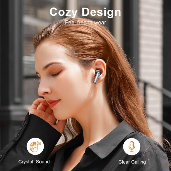 ZIUTY Wireless Earbuds. 2025 Bluetooth Headphones. 50hrs Stereo Deep Bass Ear Buds with Power Display Charging Case. buit in Mic. IPX5 Waterproof Headset for iPhone Andriod Phones