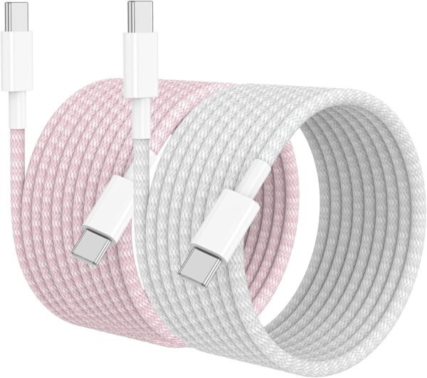 f3b4d754336e4b68984c076350dabd31 3 Pack 10 FT USB C to USB C Cable for iPhone 16 15 Pro/Pro Max/Plus.Long C to C Cable Fast Charging Cord Braided for iPhone 16 15 Samsung Galaxy S25 S24 S23 S22 Ultra.Google Pixel 9.IPad Pro 60W