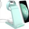 Wireless Charger for Samsung - NANAMI 3 in 1 Charging Station for Multiple Devices. Fast Charger Stand for Galaxy S25 S24 S23 Ultra S22 S21 Z Flip Fold 4.Galaxy Watch 6/5/5 Pro/4/3. Galaxy Buds 2 Pro