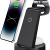 f529aa0a967c45a7a4c54cf455458098 3 in 1 Charging Station for iPhone. Wireless Charger for iPhone 16e 16 15 14 13 12 11 X Pro Max & Apple Watch - Wireless Charging Station for AirPods 4 3 Pro