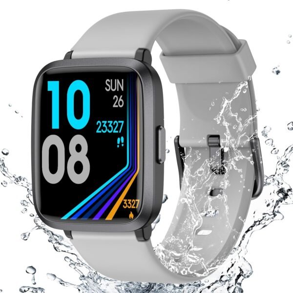 f8a55888041d476bad933f835f39681b Fitness Tracker Watch with Heart Rate Monitor. Large Screen Activity Tracker with Pedometer. Sleep Monitor. Calories & Step Counter. 5ATM Waterproof Smart Watch for Women Men Fitness Watch for Sports